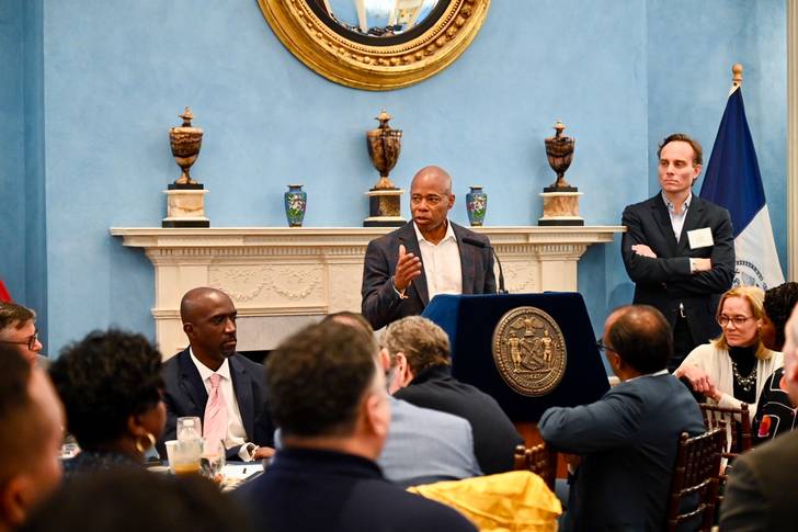 Mayor Eric Adams hosts a two-day summit on criminal justice at Gracie Mansion.
